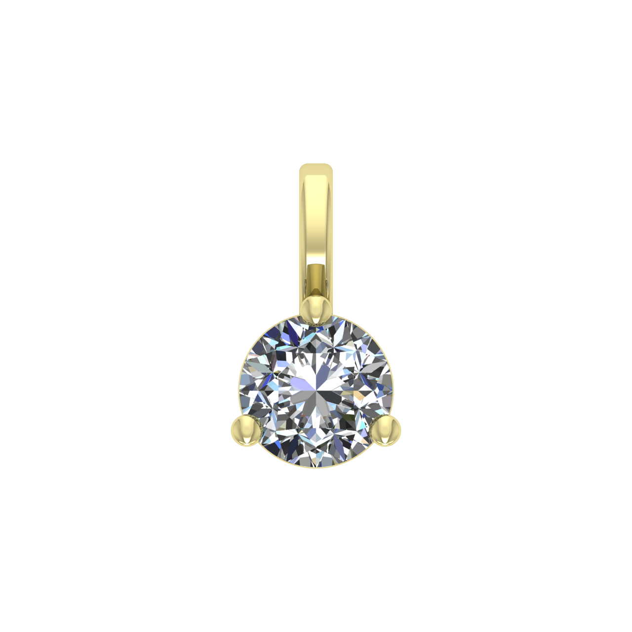 SOLITAIRE DIAMONDS 4.00mm ROUND PENDANT